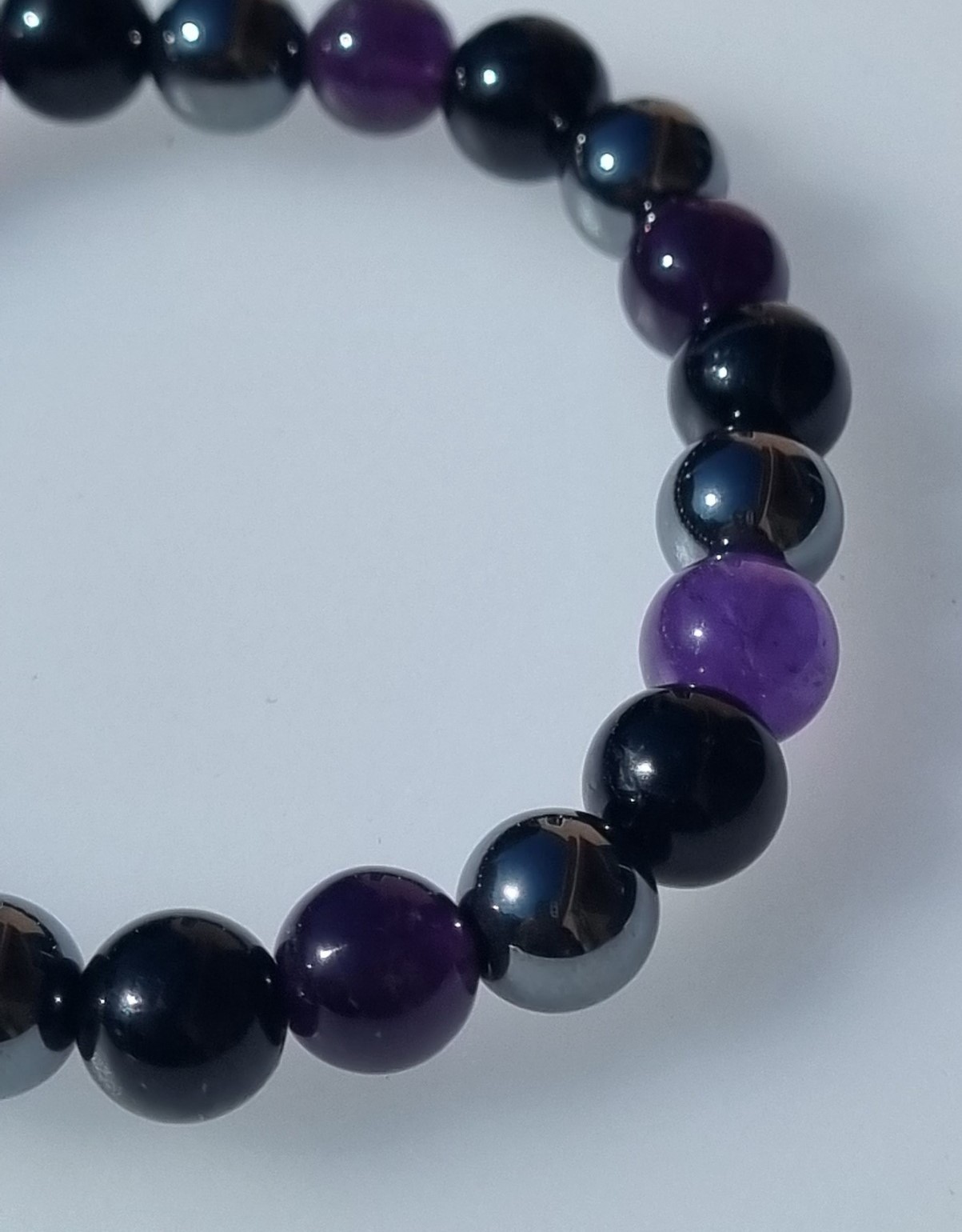 Bracelet insomnie - Améthyste, Hématite, Tourmaline – Image 3