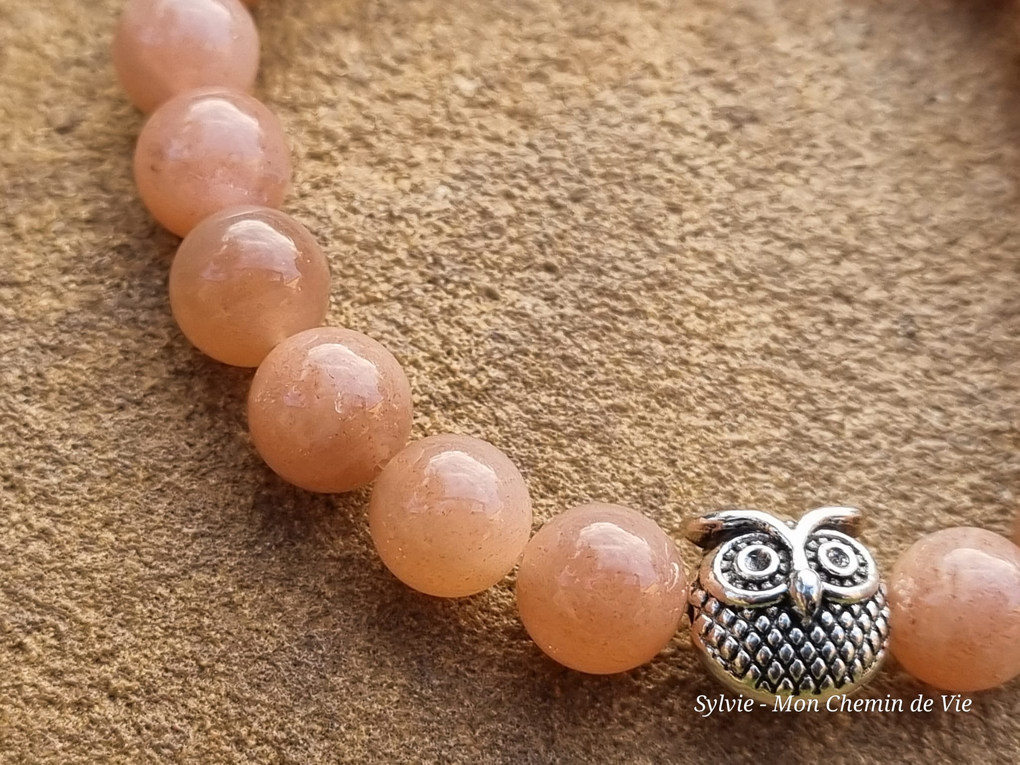 Bracelet Pierre de Lune Pêche – Réconfort, douceur & confiance – Image 3